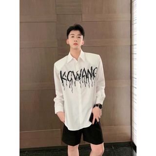 Áo sơ mi lụa CKWang 2 màu trắng đen