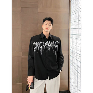 Áo sơ mi lụa CKWang 2 màu trắng đen