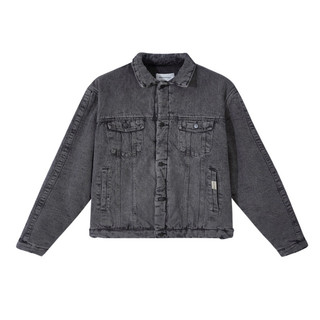 Áo denim phao dáng oversize trần bông siêu ấm Brokeboiz