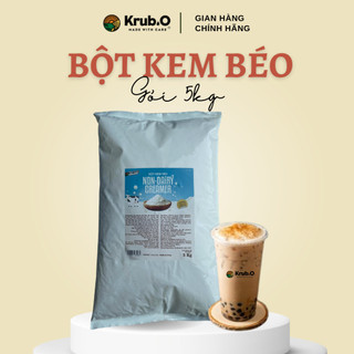 Bột kem béo/Bột sữa thực vật pha trà sữa - Tôn vị trà, béo và thơm ngon- Krub.O nông sản thuần Việt