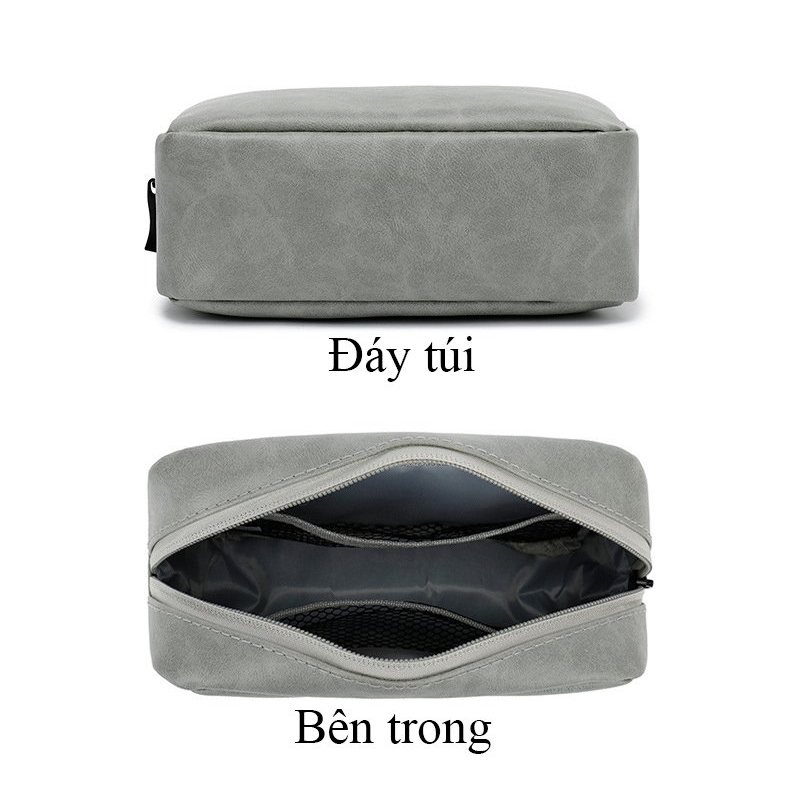 Túi đựng phụ kiện công nghệ di dộng chất liệu da PU