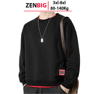 Áo nỉ sweater thu đông nam big size ZENBIG dành cho người mập người béo từ 3xl - 8xl, 80-140kg