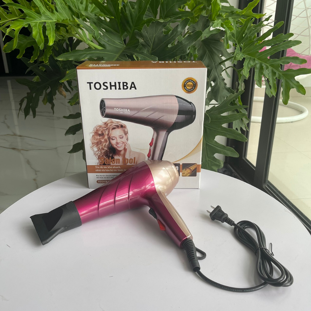 Máy Sấy Tóc Cao Cấp Toshiba 551 Công suất lớn-3000W - Siêu Bền Chất Lượng Cao