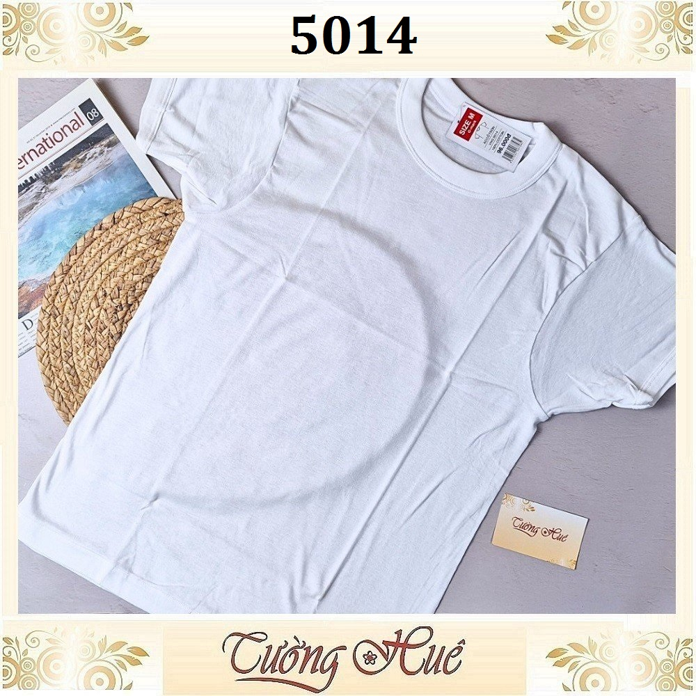 Áo thun nam Gunze 5014 (áo có tay cổ tròn size XXL) màu trắng.