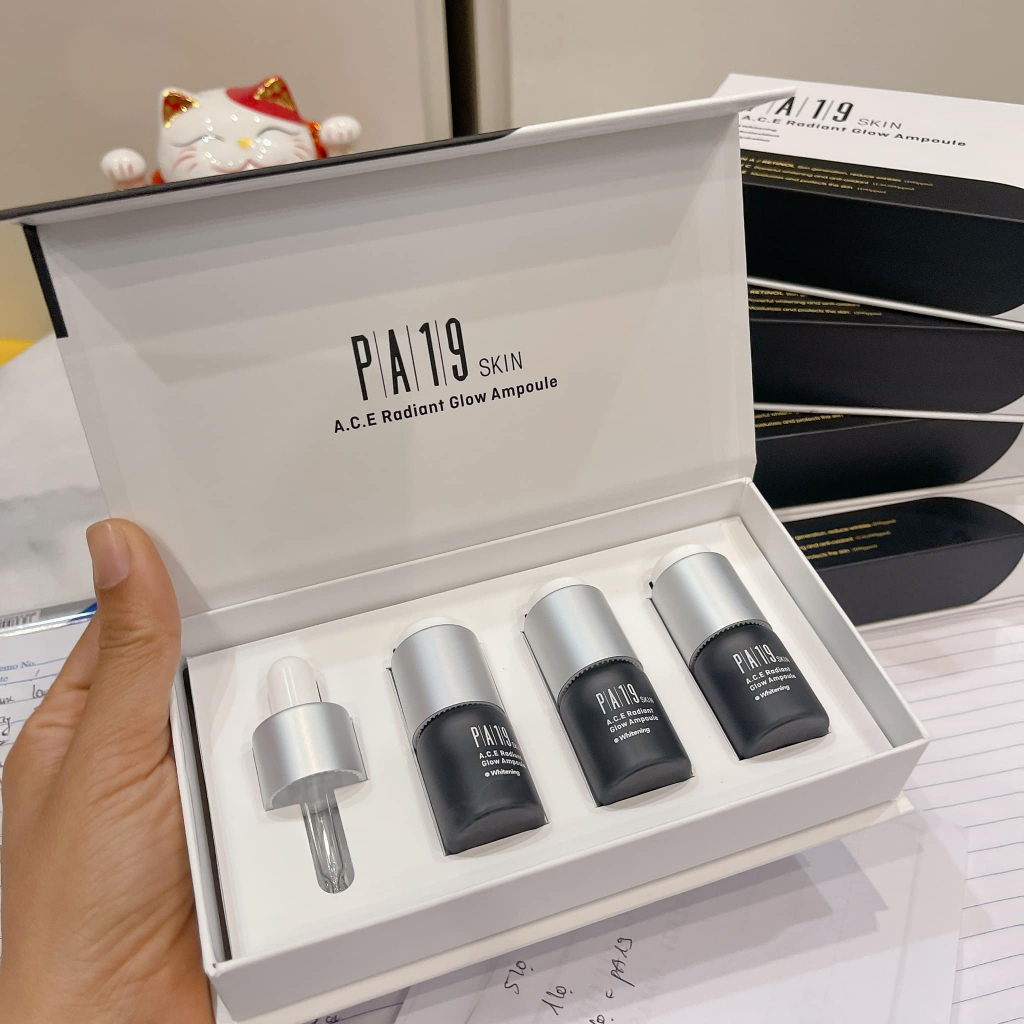 SET Tinh Chất Dưỡng Trắng Da PA19 Skin A.C.E Rdiant Glow Ampoule Whitening