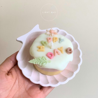 Bánh kem nến CREAM CAKE | đính chữ theo yêu cầu
