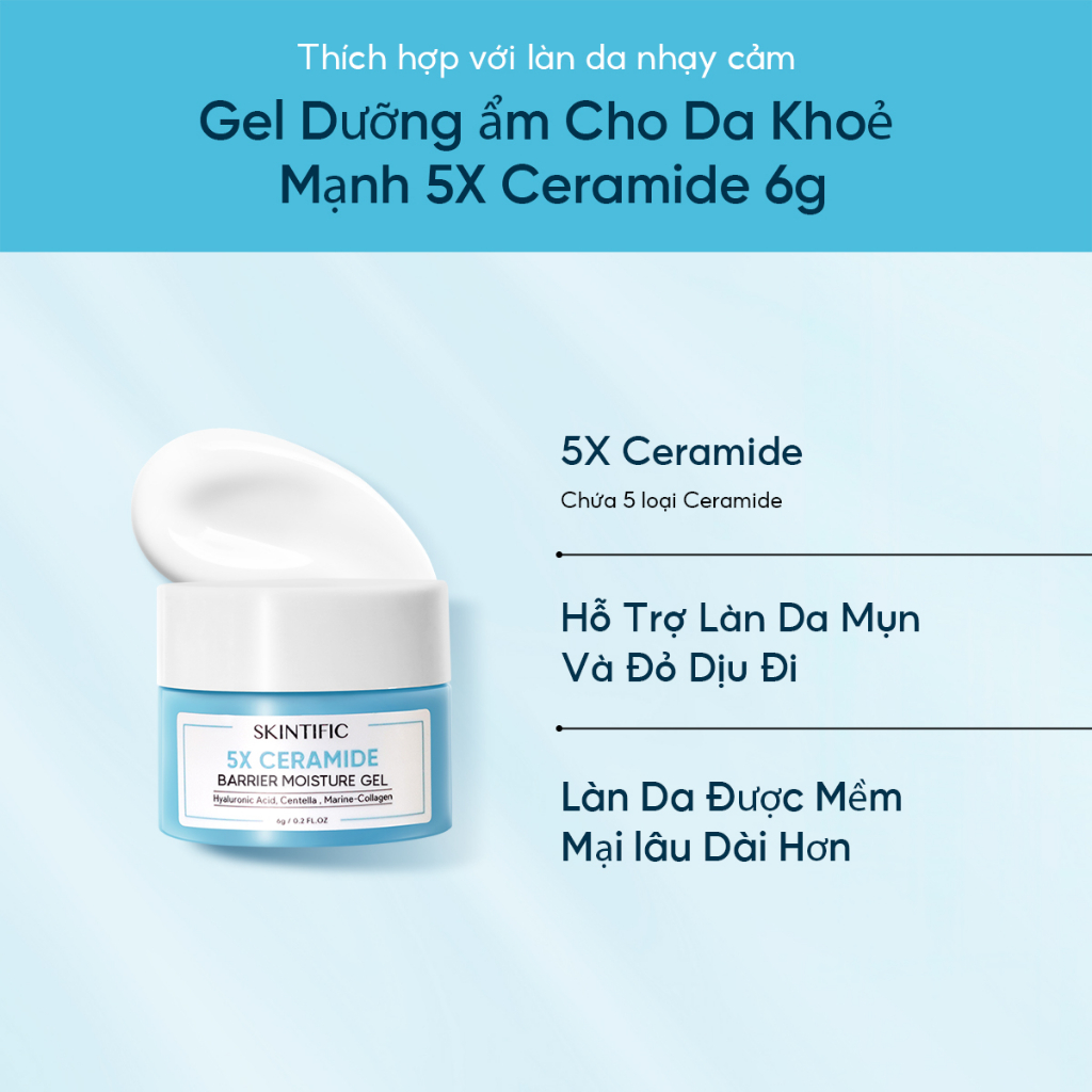 [Sản phẩm mới] Combo 5X dưỡng da khỏe mạnh mini SKINTIFIC Sữa rửa mặt 15ml+Toner 20ml+Dưỡng ẩm 6g+Kem chống nắng 5ml