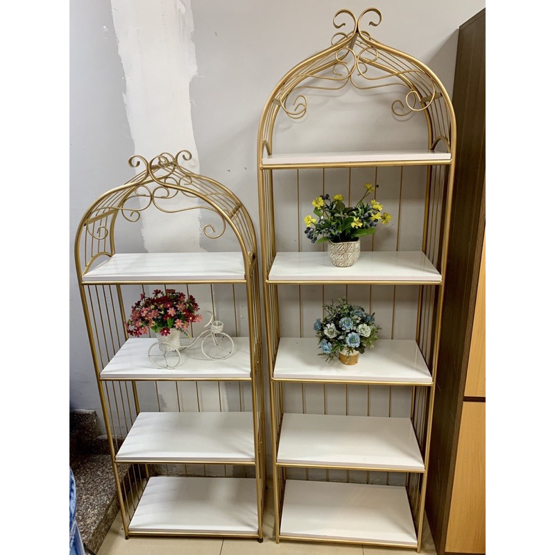 Kệ lồng chim 4 tầng decor trang trí phòng khách, phòng ngủ, quán nail,mi,spa