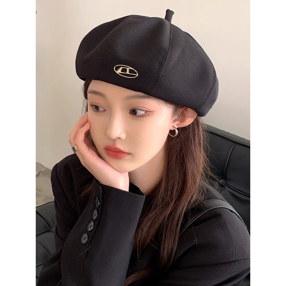 Mũ nồi mũ beret tag D kaki cao cấp, chuẩn fom phong cách Hàn Quốc - Nalita shop