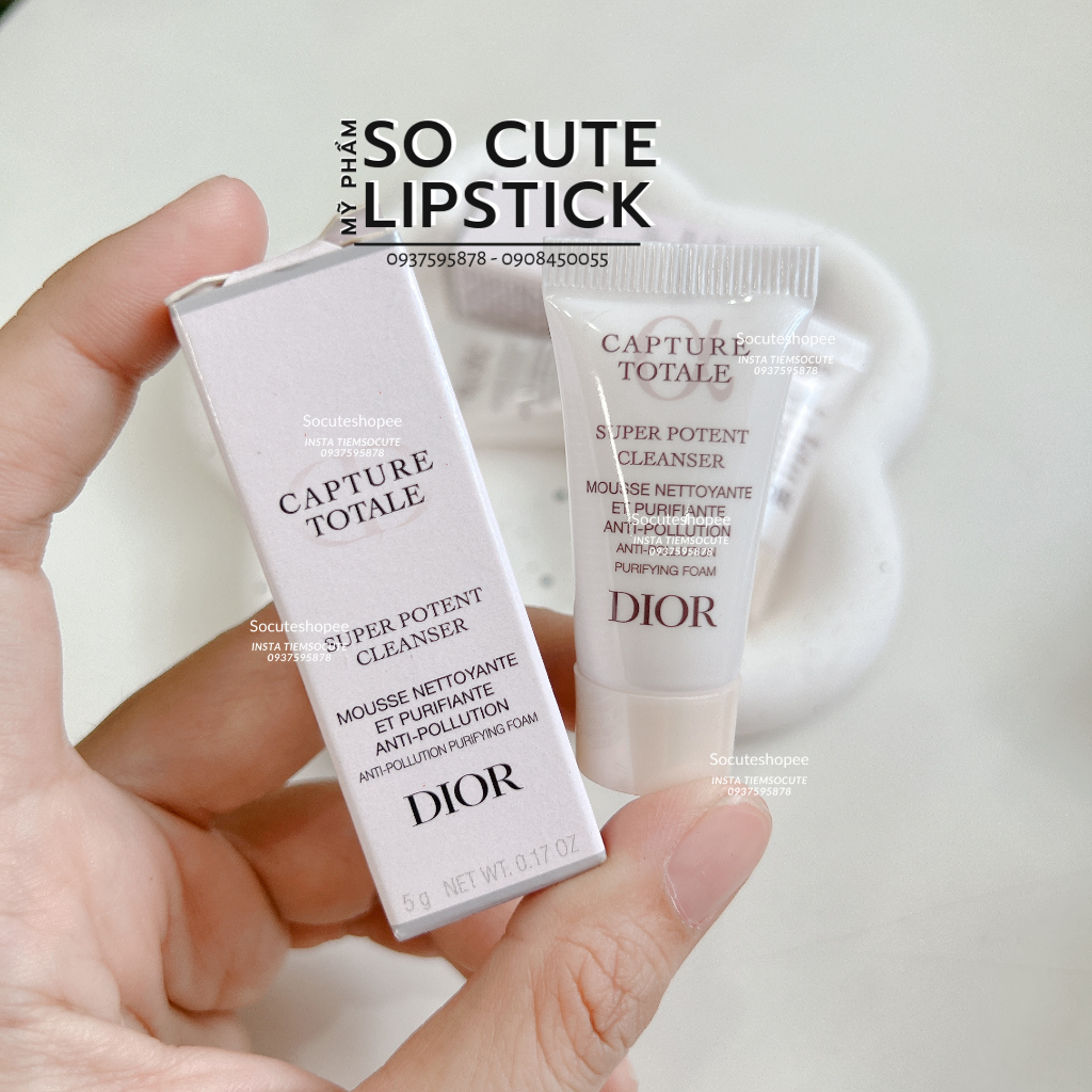 Sữa rửa mặt Diior Capture Totale Super Potent Cleanser Mini 5gr