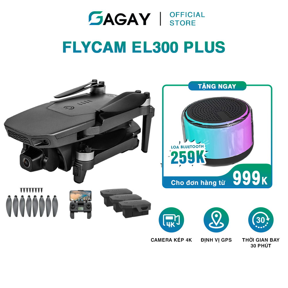 Flycam máy bay điểu khiển từ xa EL300 PLUS, máy bay chụp ảnh chất lượng cao, tuổi thọ pin dài GAGAY | BigBuy360 - bigbuy360.vn