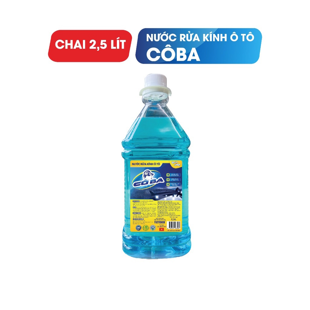 Nước rửa kính ô tô Cô Ba chai 2,5L