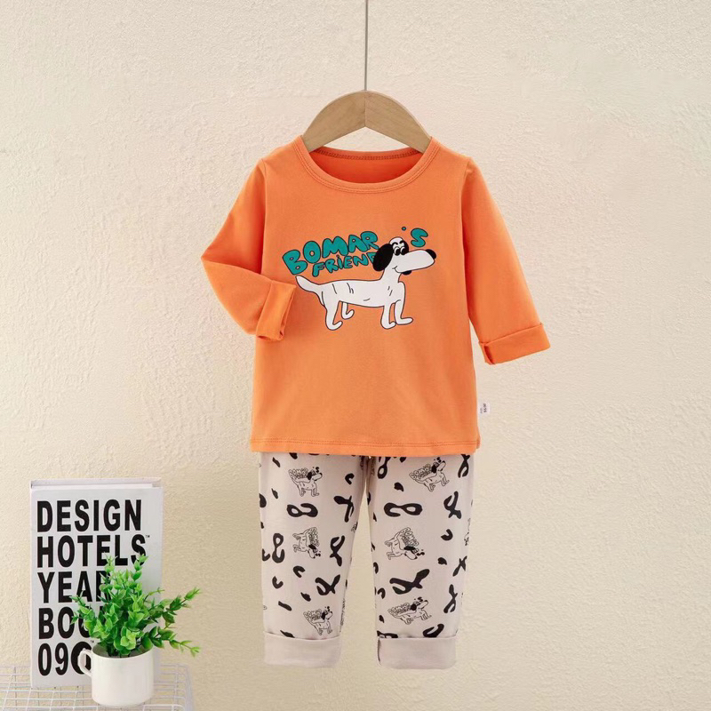 Bộ cotton bé trai cao cấp co dãn nhiều mẫu