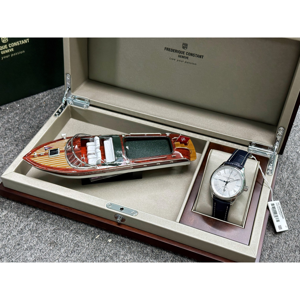 Đồng hồ chính hãng nam Frederique Constant Runabout GMT FC-350RMS5B6 - Máy cơ Thụy Sĩ - Kính Sapphire
