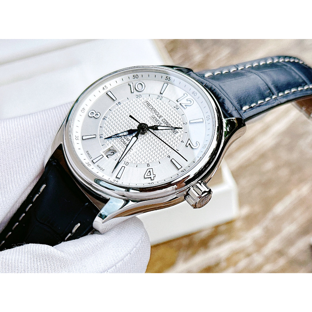Đồng hồ chính hãng nam Frederique Constant Runabout GMT FC-350RMS5B6 - Máy cơ Thụy Sĩ - Kính Sapphire