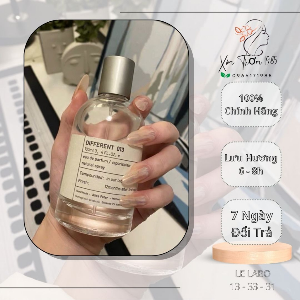 Nước hoa nam nữ .l.e l.a.b.o. dung tích 100ml - Dầu thơm hương thơm quyến rũ lưu hương lâu 6 đến 8 tiếng trên da
