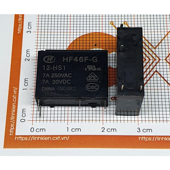 HongFa Relay 7A 12V 5V 24V  HF46F-G/12-HS1