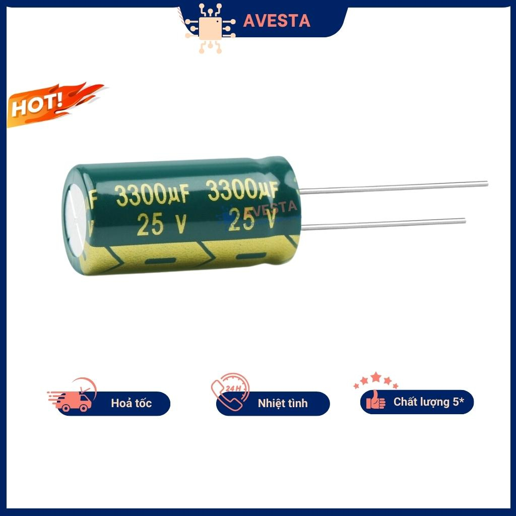 Tụ hóa 25V 47uF-4700uF tần số cao chất lượng cao Avesta
