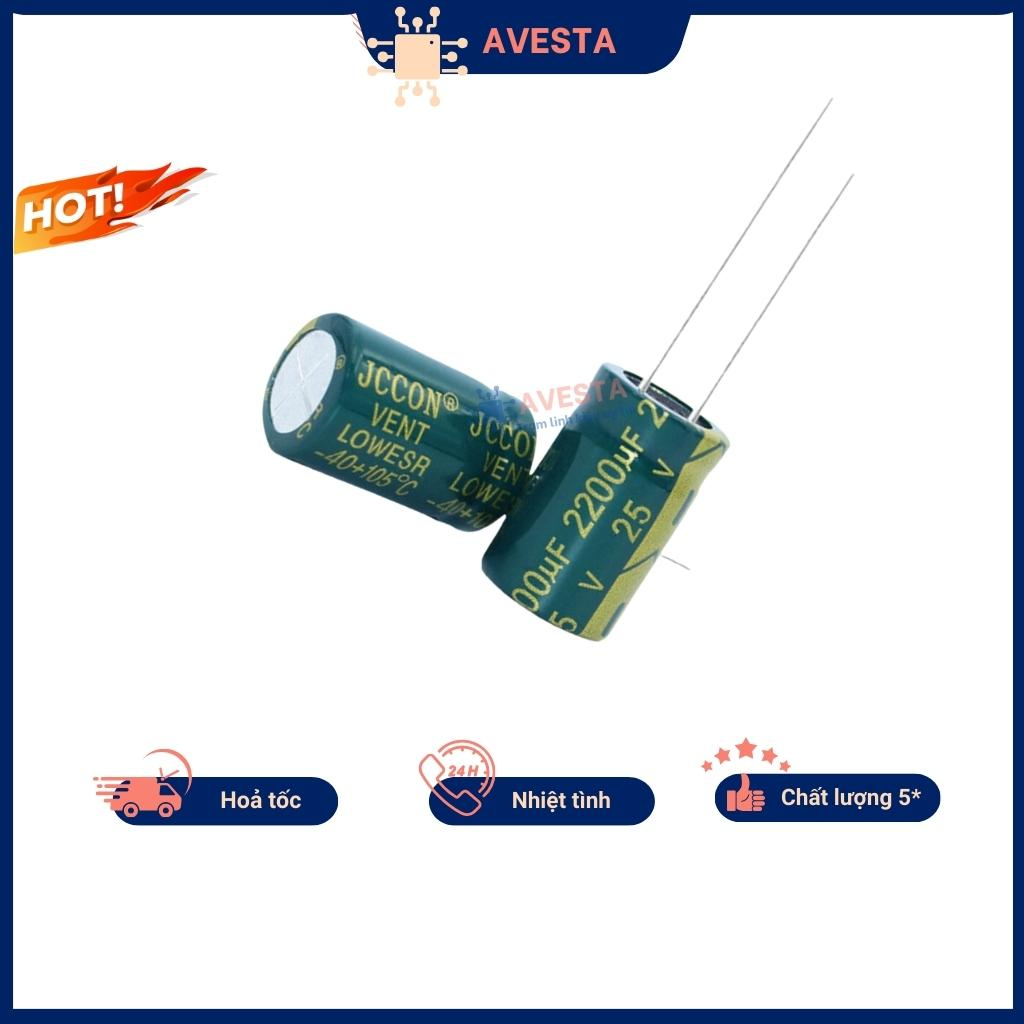 Tụ hóa 25V 47uF-4700uF tần số cao chất lượng cao Avesta