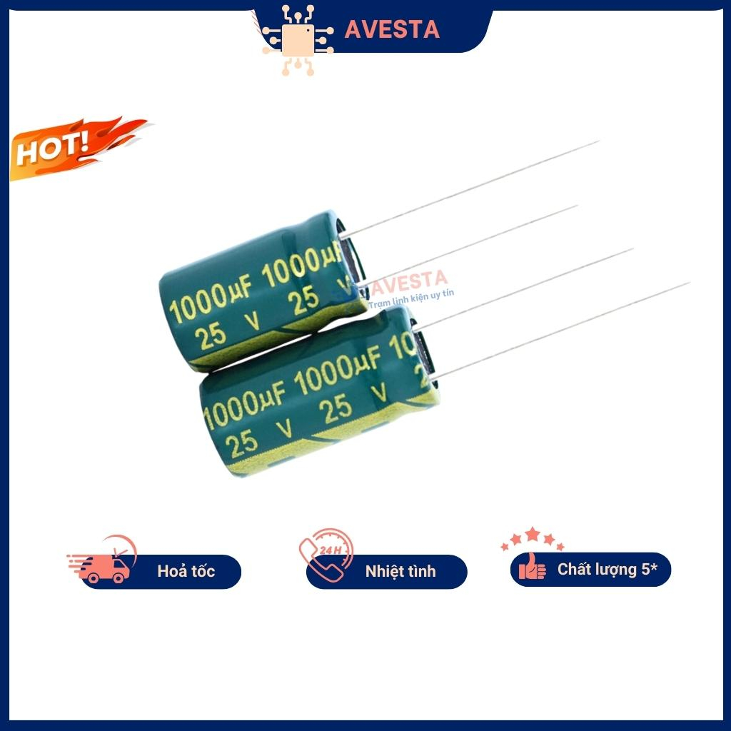 Tụ hóa 25V 47uF-4700uF tần số cao chất lượng cao Avesta