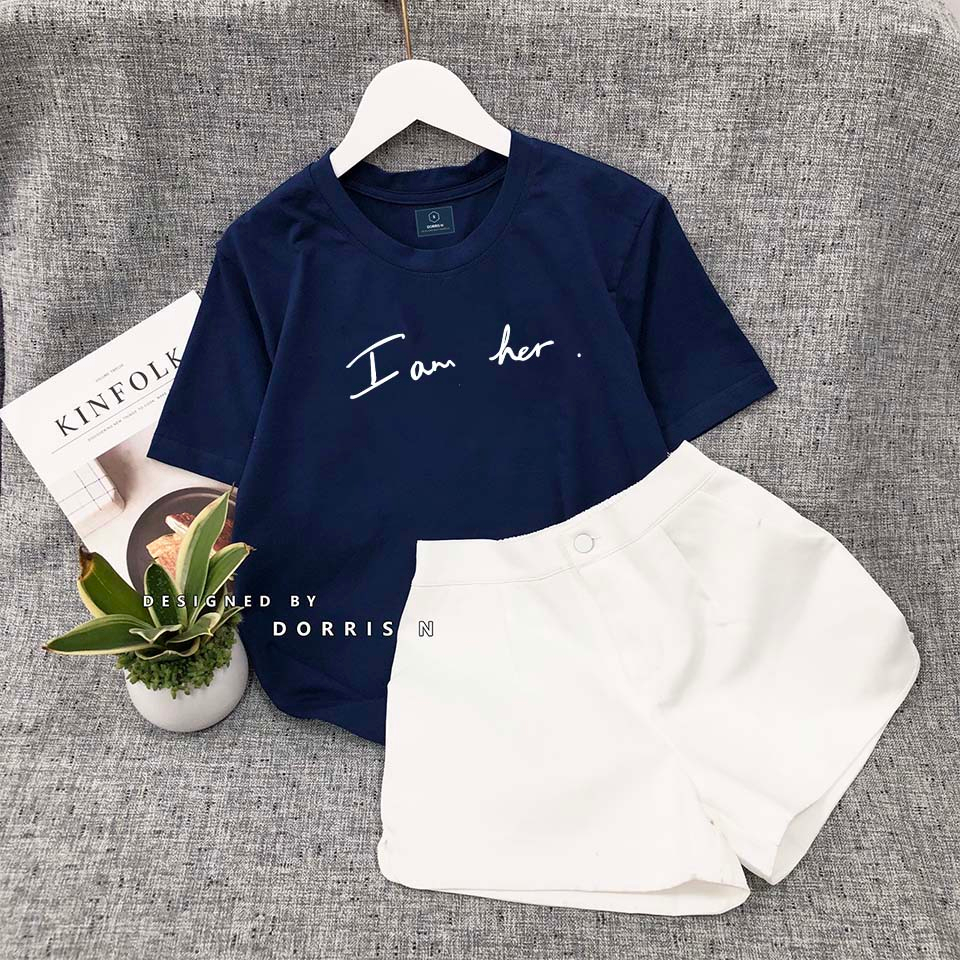Áo phông basic I AM HER trẻ trung hiện đại năng động DORRIS N