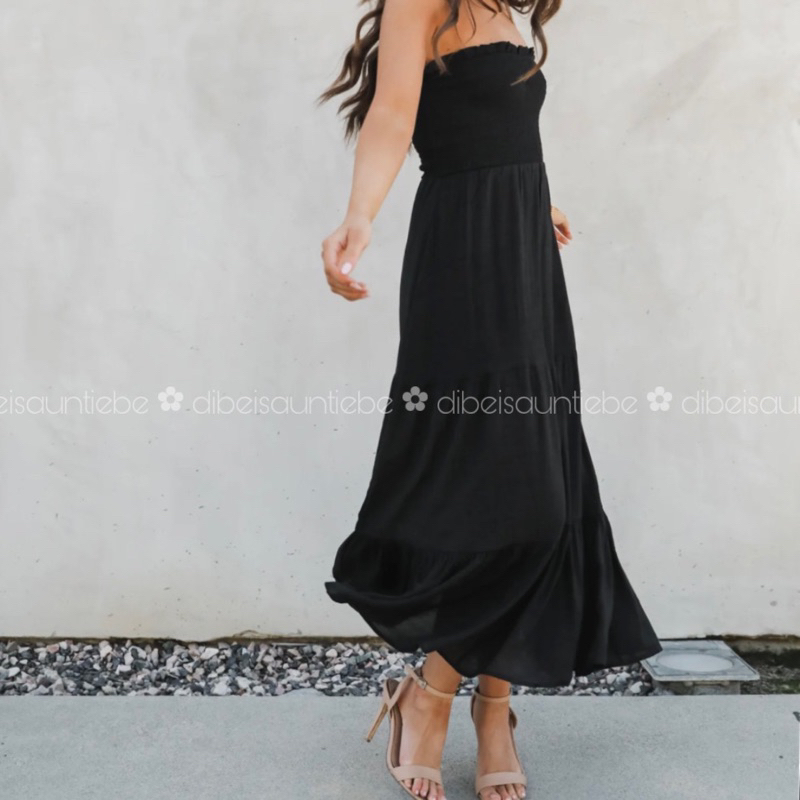 ✿ dìBé | Smocked Midi Dress (ĐẦM ỐNG DÀI, ĐẦM ỐNG MAXI)