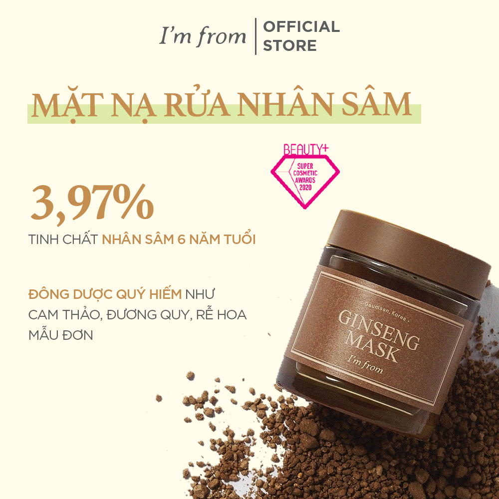 Mặt nạ nhân sâm I'm From Ginseng Mask 120g