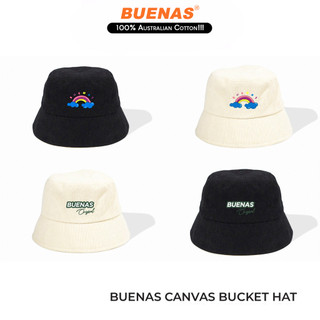 Mũ bucket vành cụp - Nón tai bèo thêu Cầu vồng BUENAS chất nhung tăm cao cấp form unisex BT01