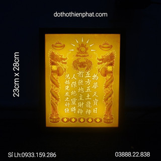Bài vị thần tài thổ địa 23cm x 28cm