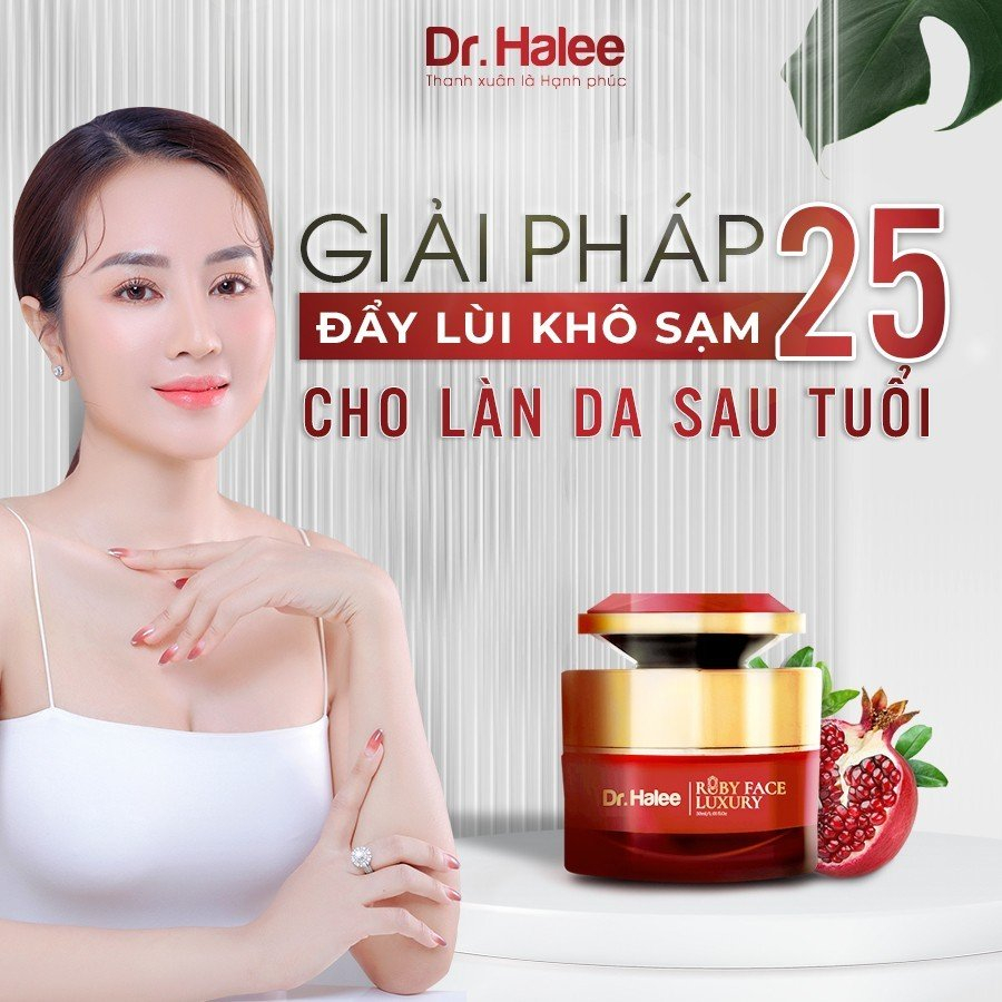 Kem Dưỡng Trắng Da Ban Đêm Ruby Lựu Đỏ DRHALEE