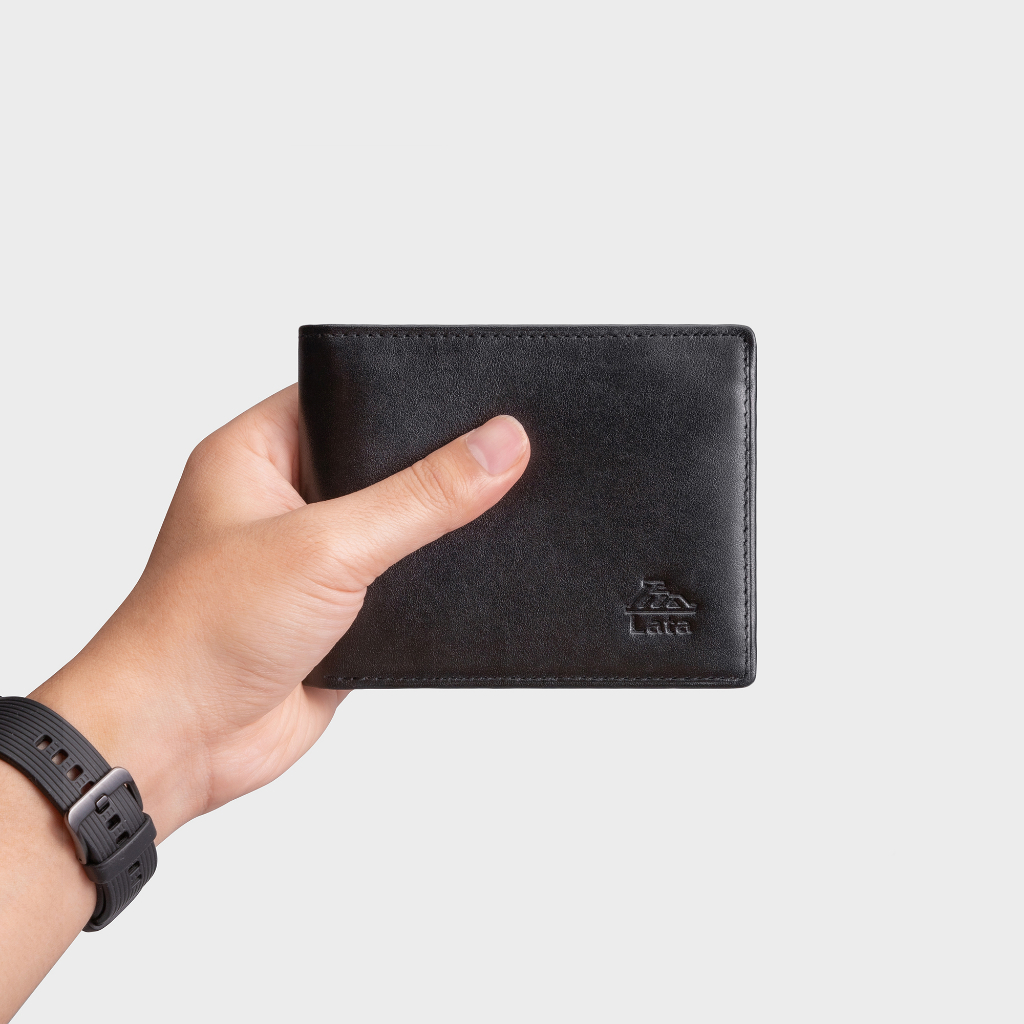 Ví nam da bò dáng ngang thời trang Lata LVN69