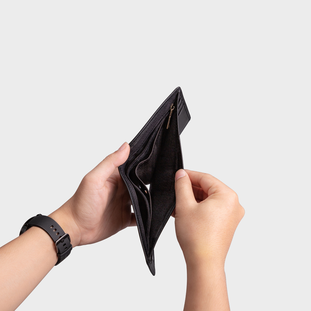 Ví nam da bò dáng ngang thời trang Lata LVN69