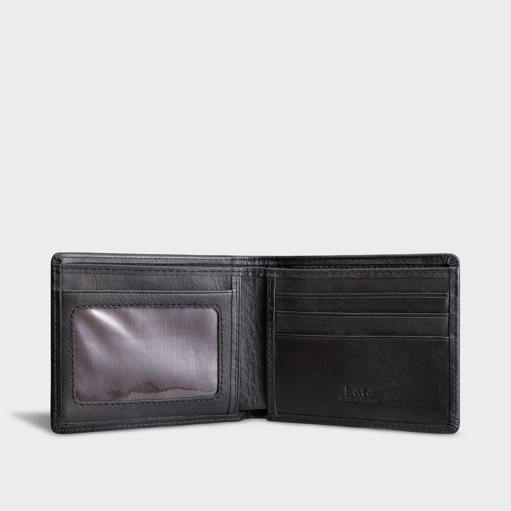 Ví nam da bò dáng ngang thời trang Lata LVN69