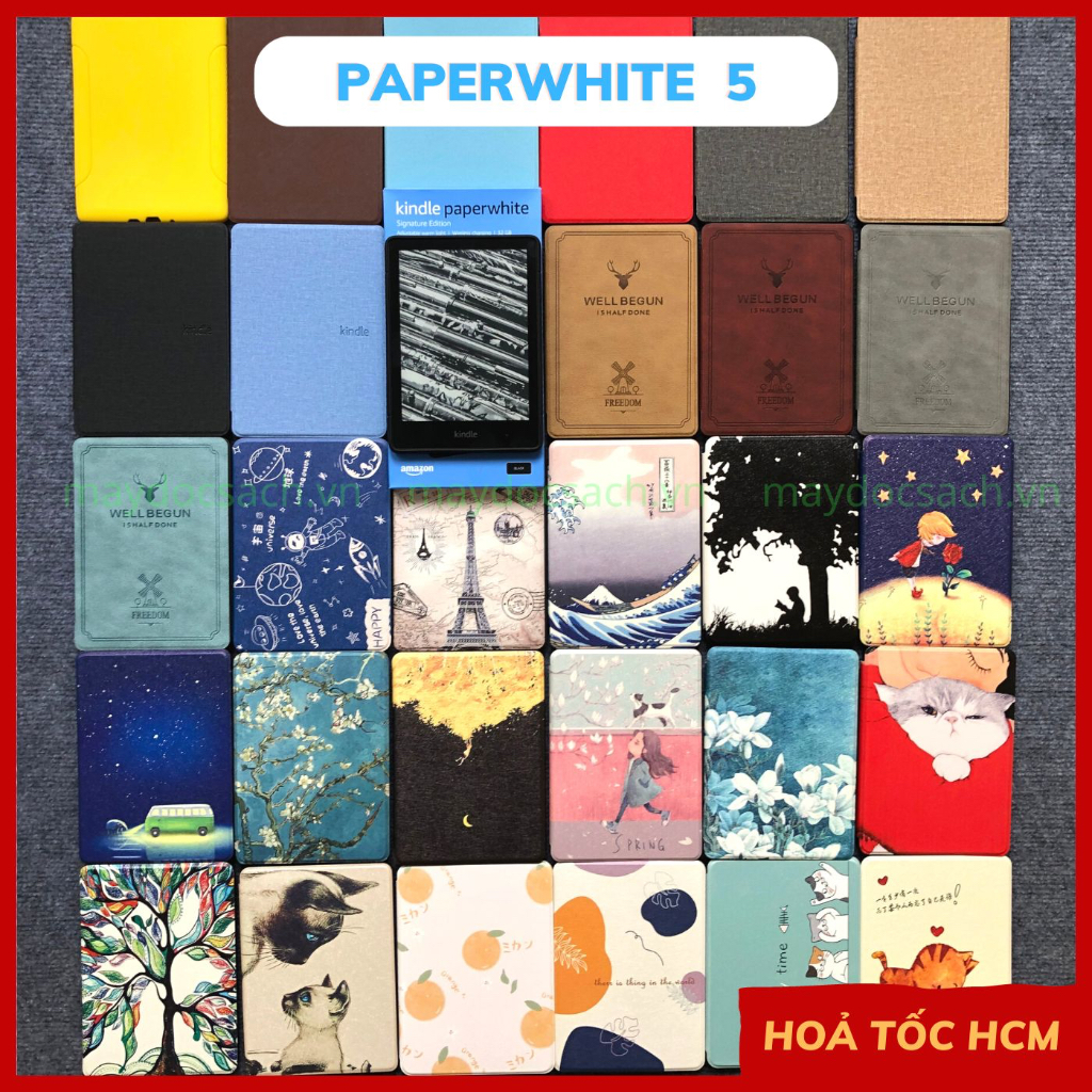 PAPERWHITE 5 | Phụ kiện cho máy đọc sách Kindle Paperwhite 5 - 2021; bao da, cover, ốp lưng, túi đựng, miếng dán