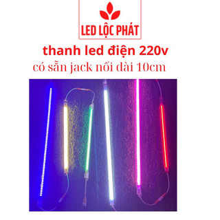 Thanh đèn led điện 220v siêu sáng kín nước trang trí hồ cá bảng hiệu, đèn led thanh