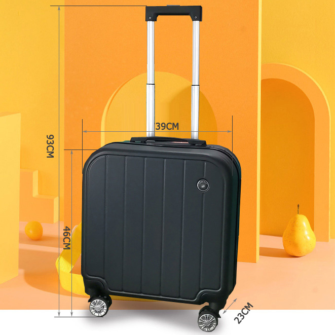 VNNDL Vali nhỏ kích thước 18 inch, với hộp khóa và xe đẩy, thiết kế đẹp mắt với gam màu pastel