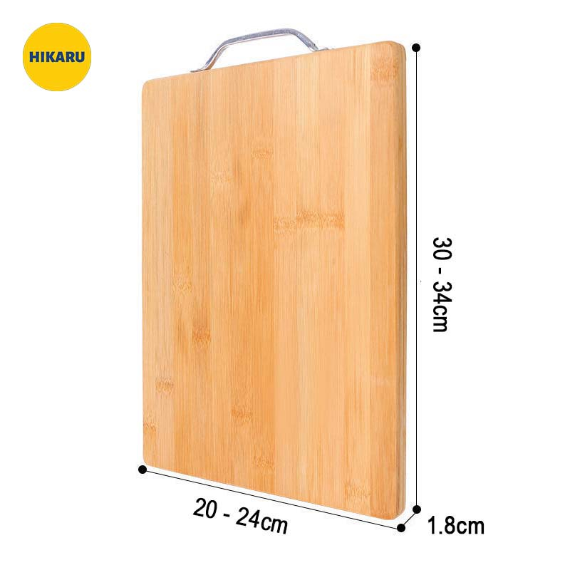 Thớt Gỗ Tre Tự Nhiên HIKARU Chất Lượng Cao Cấp Nhiều Kích Thước Chống Xước Chống Mòn Dao - DT240302801