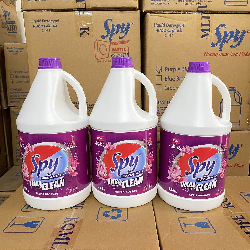 Nước giặt xả SPY Ultra Clean 6kg hương nước hoa Pháp