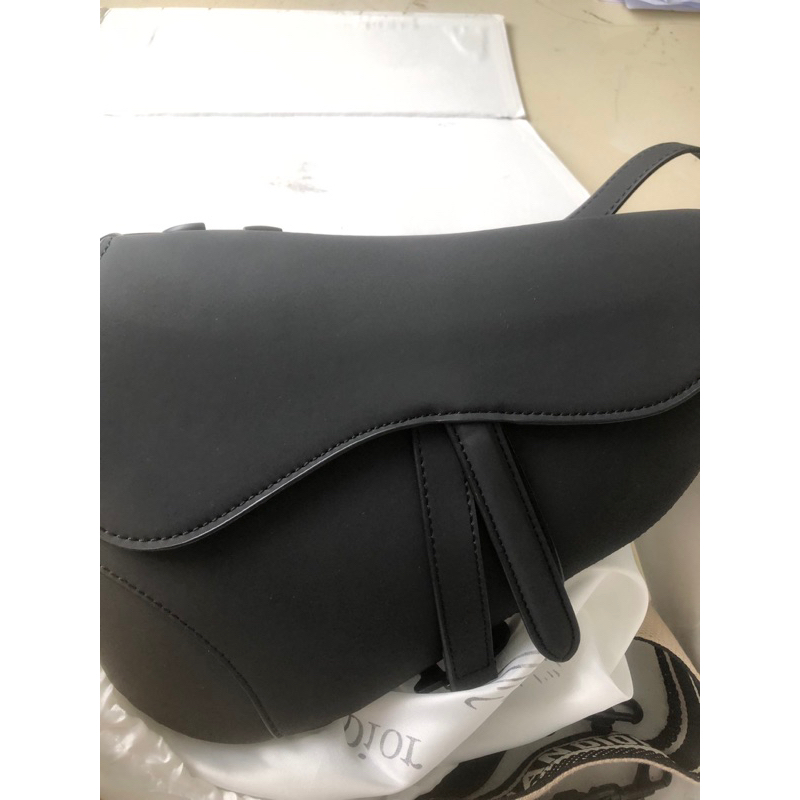 TÚI D.I.O.R SADDLE BAG Black Ultramatte Calfskin  YÊN NGỰA 25VM