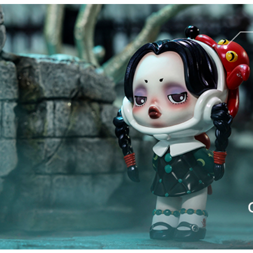 Blind Box PopMart Skull Panda The Addams family.