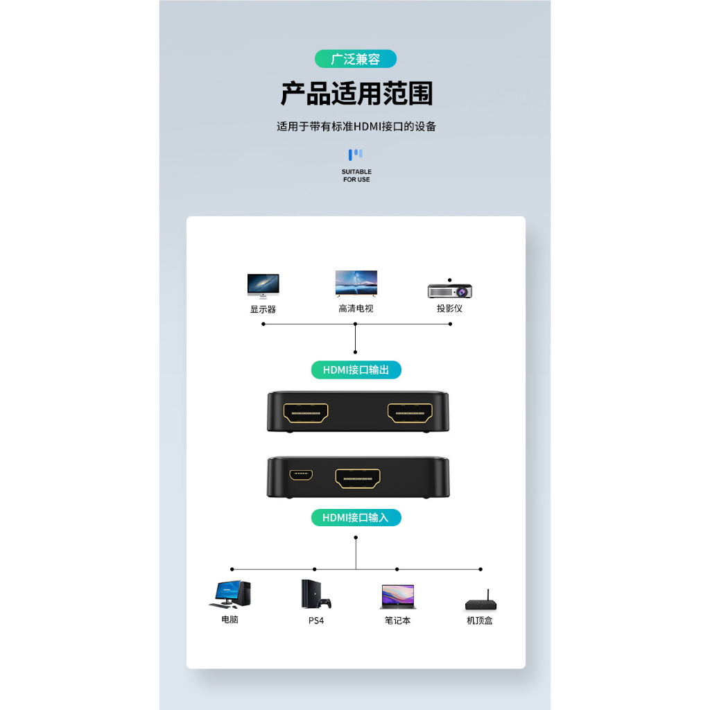 Bộ chia HDMI từ 1 ra 2 - Thương hiệu cao cấp Biaze