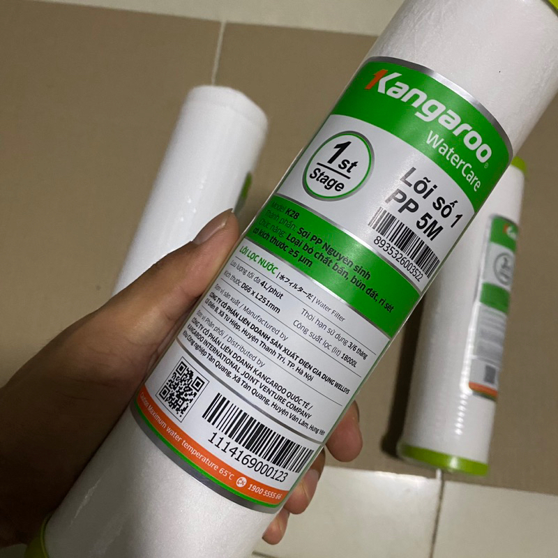 COMBO Lõi 1234 Kangaroo CHÍNH HÃNG - Máy lọc nước RO