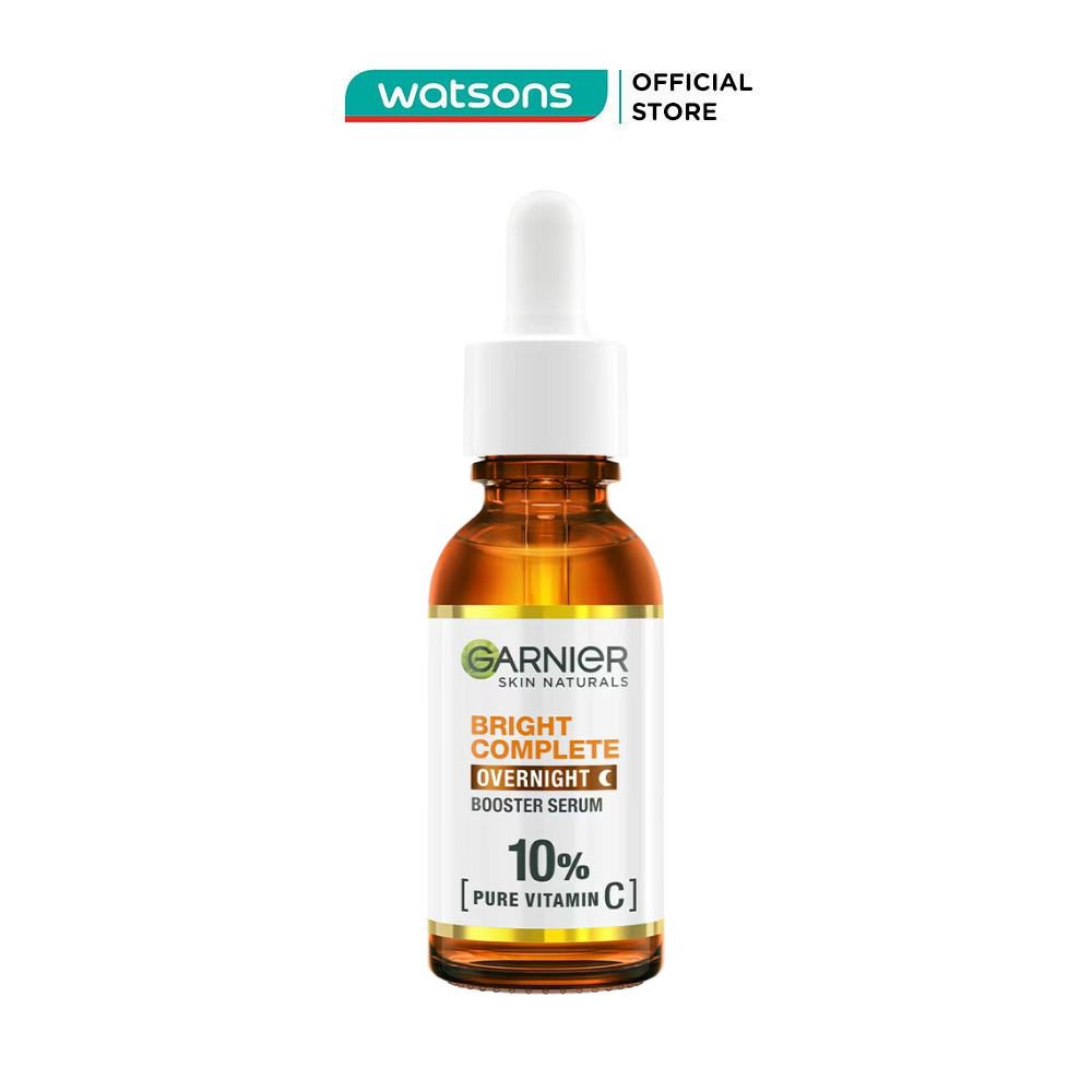 Dưỡng Chất Sáng Da Ban Đêm Garnier Skin Natural Bright Complete Overnight Booster Serum 30ml