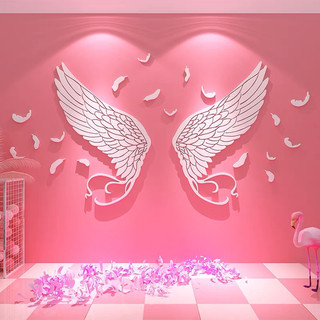 Tranh mica dán tường cánh tiên, tranh trang trí phòng khách, phòng ngủ, spa, nail, cafe