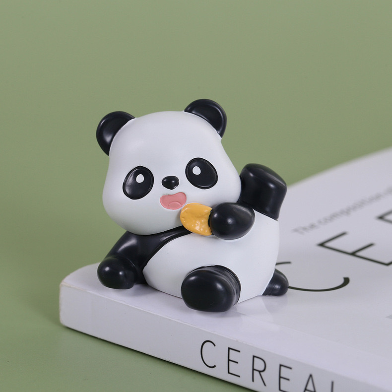 Mô hình mini cute trải nghiệm ngẫu nhiên làm quà tặng, đồ trang trí Gấu Trúc Picnic