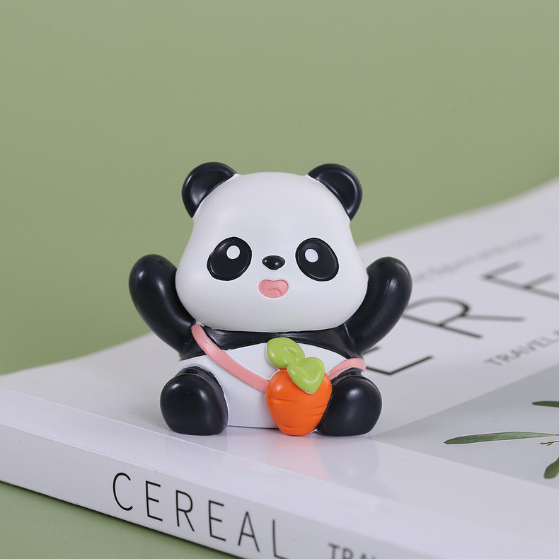 Mô hình mini cute trải nghiệm ngẫu nhiên làm quà tặng, đồ trang trí Gấu Trúc Picnic