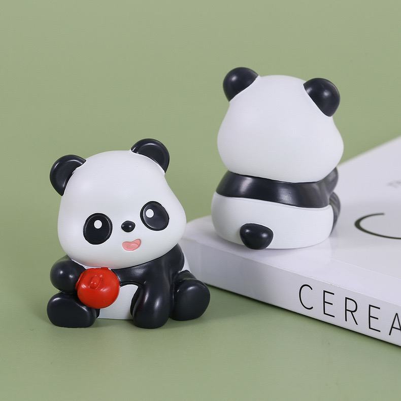 Mô hình mini cute trải nghiệm ngẫu nhiên làm quà tặng, đồ trang trí Gấu Trúc Picnic