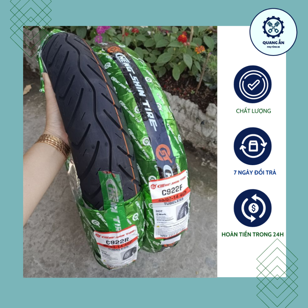 Lốp xe ga AIR BLADE, VISION Cheng SHIN không săm