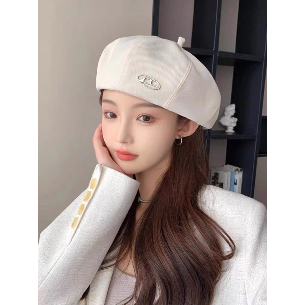 Mũ nồi mũ beret tag D kaki cao cấp, chuẩn fom phong cách Hàn Quốc - Nalita shop