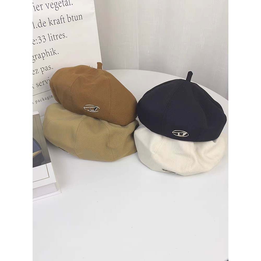 Mũ nồi mũ beret tag D kaki cao cấp, chuẩn fom phong cách Hàn Quốc - Nalita shop